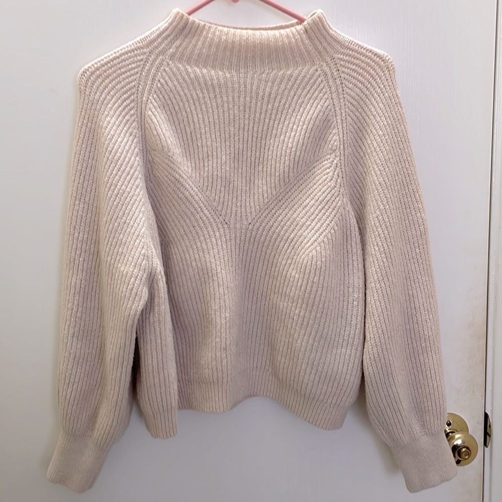 Missguided Peach Pale Pink Mockneck/Turtle Neck